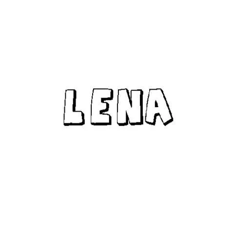 Imprimir: LENA: Dibujos para colorear