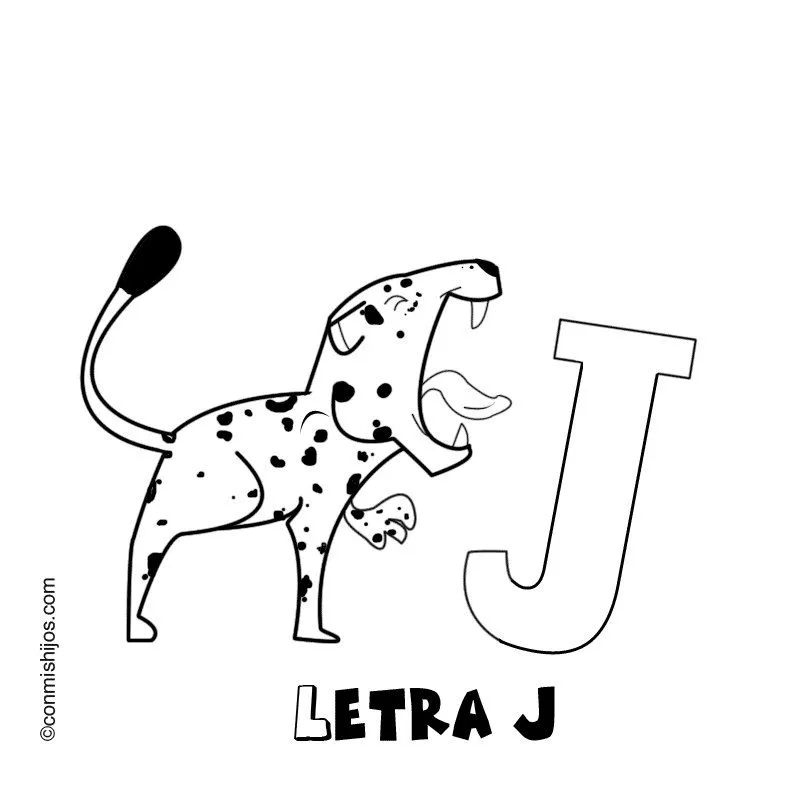 Letra J: Dibujos para colorear Letra J: Dibujos para colorear