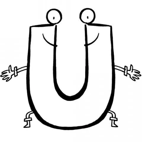Imprimir: Letra U: Dibujos para colorear