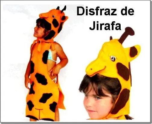 Con estas manitas...": Dizfraz de jirafa express...