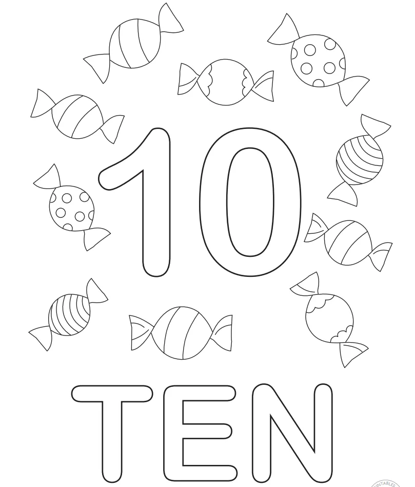 In inglese numeri da colorare numero dieci - disegni da colorare e stampare gratis immagini per bambini Disney In inglese numeri da colorare numero dieci - disegni da colorare e stampare gratis immagini per bambini Disney