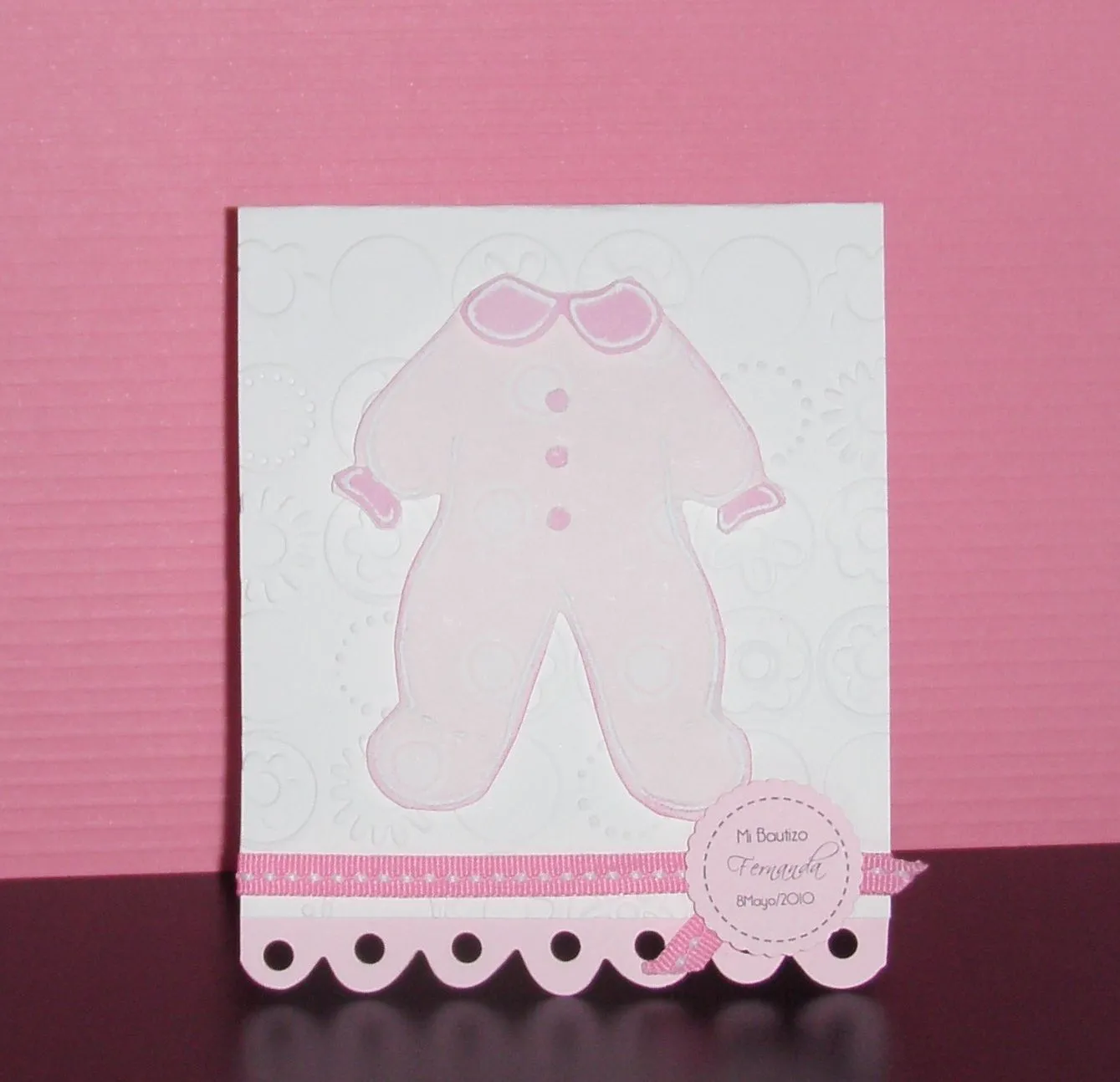 In Love With Scrap: Invitaciones Bautizo