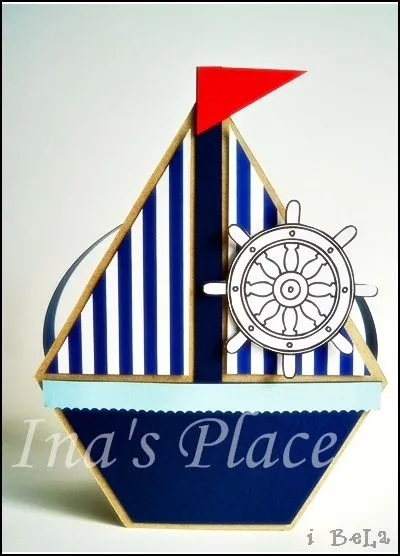Ina's Place Handmade Cards: Invitación temática: Marinero Ina's Place Handmade Cards: Invitación temática: Marinero