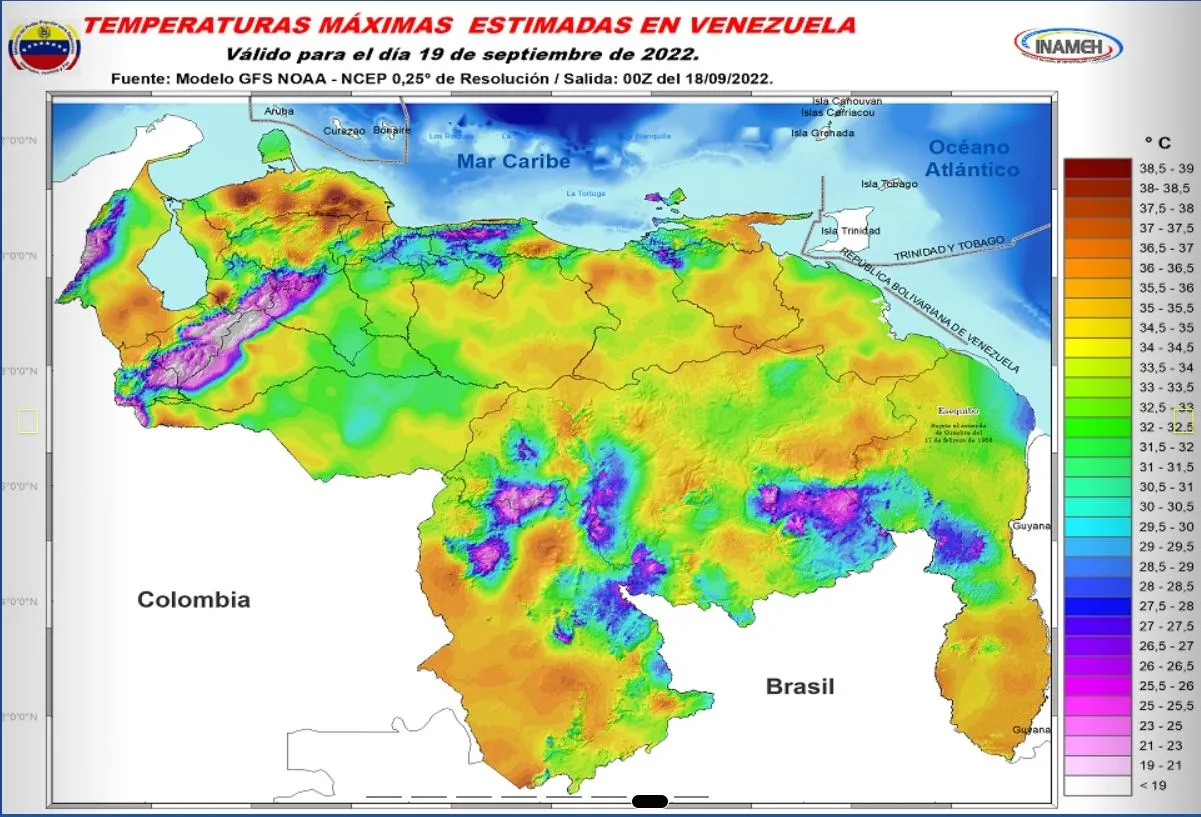 Inameh prevé que se mantengan las temperaturas de hasta 39° C en Falcón Inameh prevé que se mantengan las temperaturas de hasta 39° C en Falcón