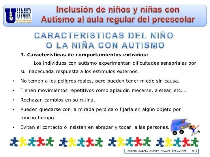 Inclusión de Niños y Niñas con Autismo al Aula Regular de Preescolar Inclusión de Niños y Niñas con Autismo al Aula Regular de Preescolar