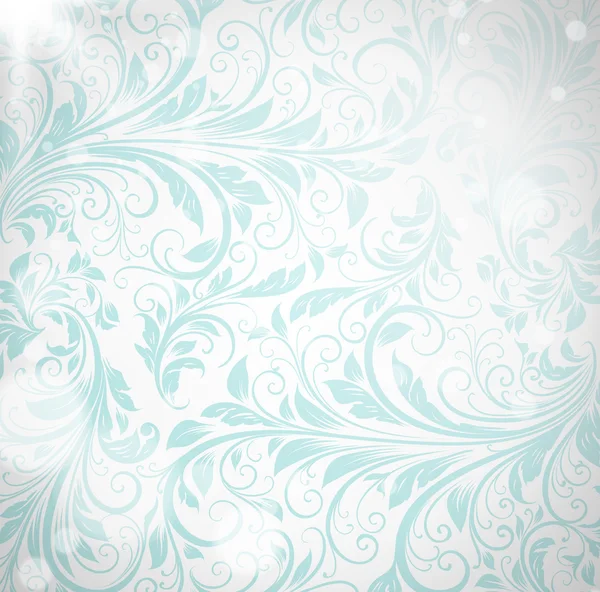 inconsútil fondos de Damasco blanco y azul — Vector stock ...