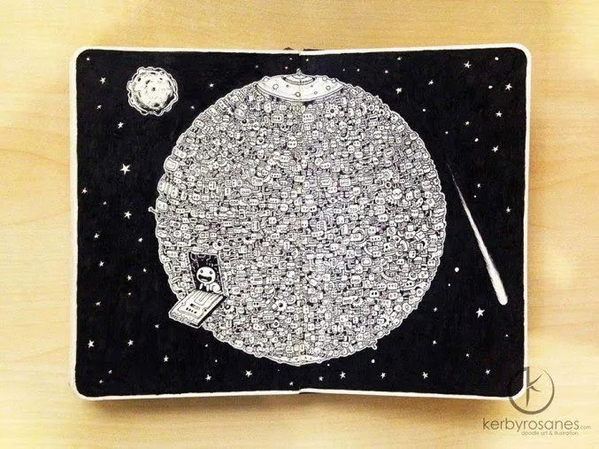 Increíble libreta de bocetos con ilustraciones de alta calidad ...