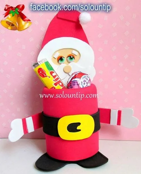 8 increibles Manualidades Navideñas con Material reciclado ...