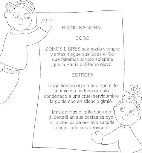 Independencia de Perú para Colorear - Manualidades Infantiles Independencia de Perú para Colorear - Manualidades Infantiles