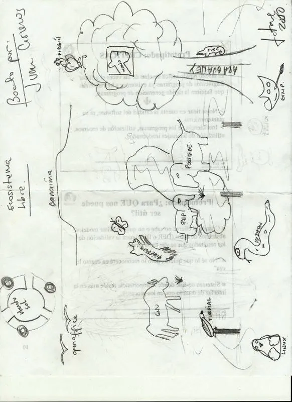 Dibujo de ecosistema en boceto - Imagui