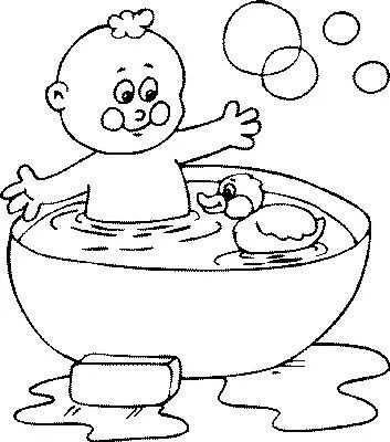 Dibujos de bañarse - Imagui