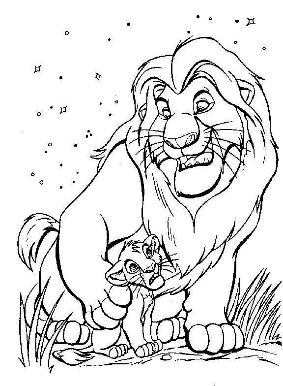Índice de dibujos: rey león