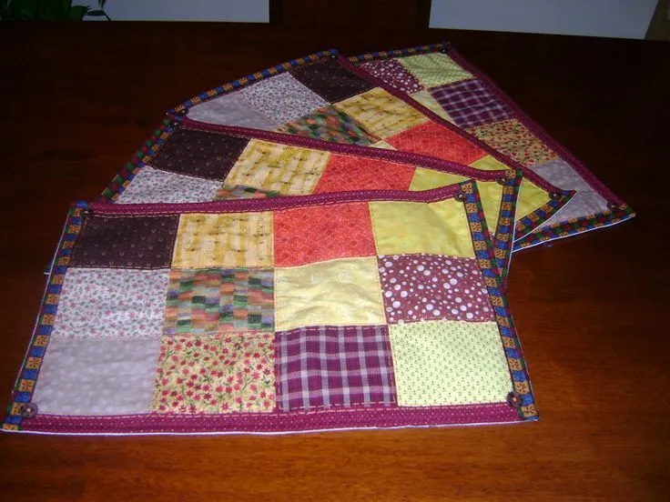 individuales de mesa con tela | Creaciones Nany | Pinterest | Mesas