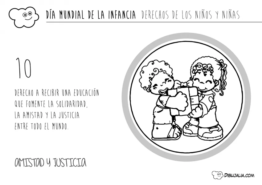 Dia Infancia derechos niños 10 - Dibujo #372 - Dibujalia - Dibujos para Colorear y Recursos Educativos Dia Infancia derechos niños 10 - Dibujo #372 - Dibujalia - Dibujos para Colorear y Recursos Educativos
