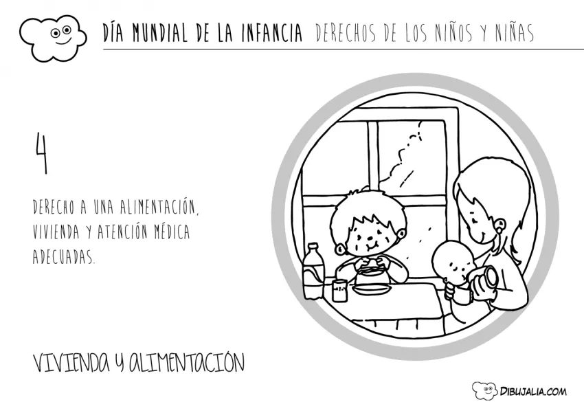 Dia Infancia derechos niños 04 - Dibujo #381 - Dibujalia - Dibujos para Colorear y Recursos Educativos Dia Infancia derechos niños 04 - Dibujo #381 - Dibujalia - Dibujos para Colorear y Recursos Educativos