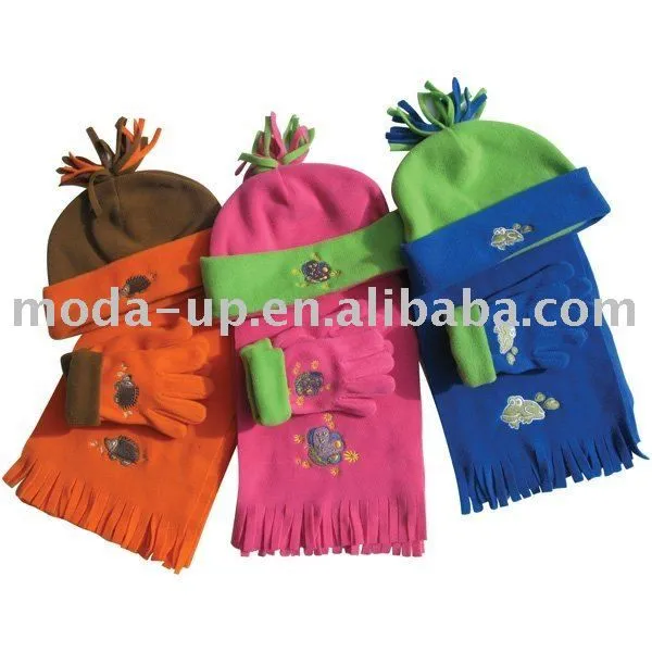 Alta calidad de los niños de polar sombrero bufanda guantes ... Alta calidad de los niños de polar sombrero bufanda guantes ...