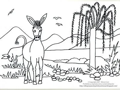 ... INFANTIL PARA NIÑOS: Dibujo de un burro para imprimir y colorear ... INFANTIL PARA NIÑOS: Dibujo de un burro para imprimir y colorear