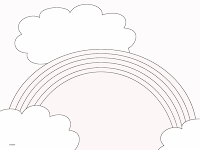 ... infantiles para pintar y colorear: Arco iris para pintar gratis ... infantiles para pintar y colorear: Arco iris para pintar gratis