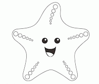  ... infantiles para pintar y colorear: Estrella de mar para pintar gratis