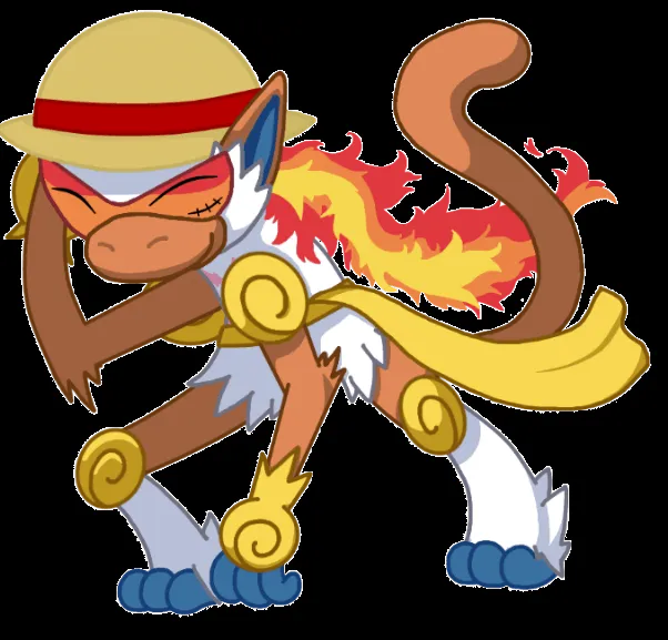 Infernape D. Luffy by CuTTyCommando on deviantART