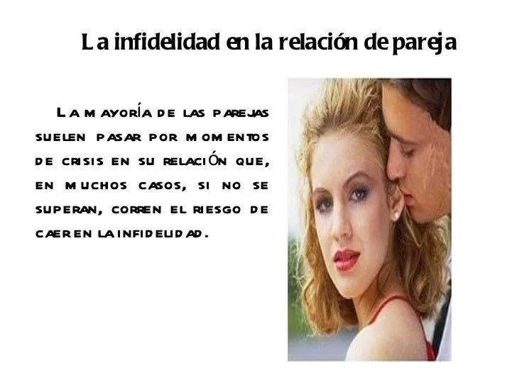 La infidelidad en la relación de pareja