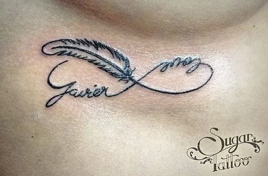 Infinito pluma tattoo - Imagui