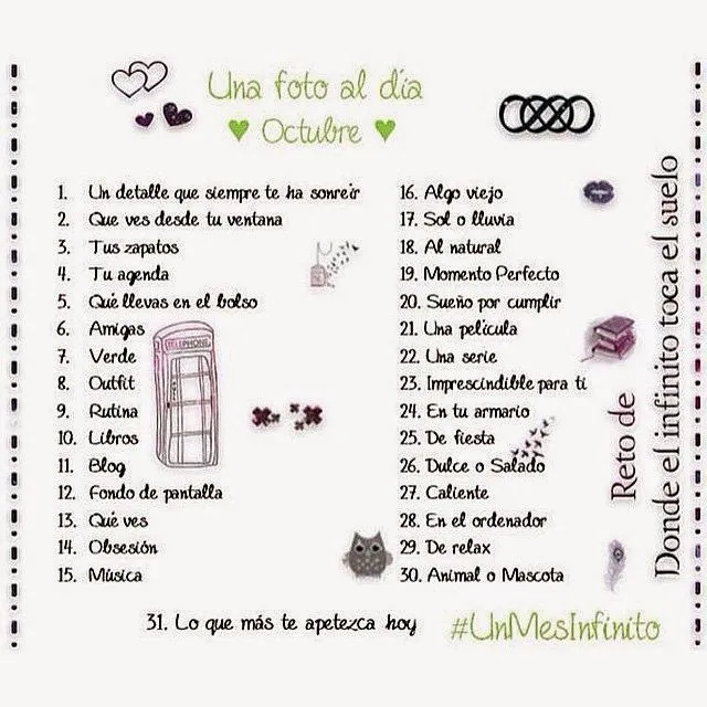 Donde el Infinito toca el Suelo : 173. ¿Os apuntáis al reto para ... Donde el Infinito toca el Suelo : 173. ¿Os apuntáis al reto para ...