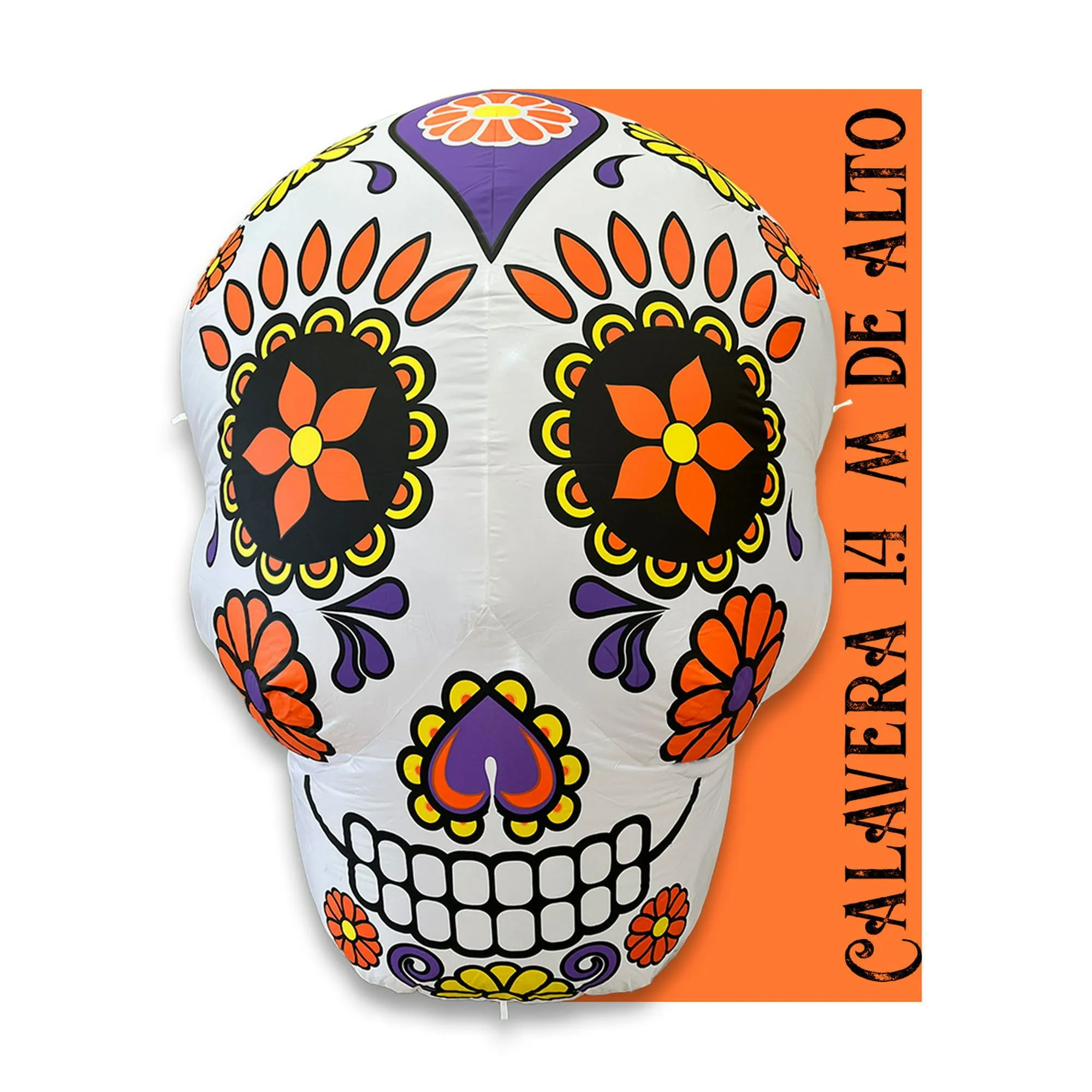 Inflable halloween catrina calavera día de muertos Artego con led - 1.4m |  Bodega Aurrera en línea