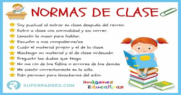 NORMAS DE CLASE – Imagenes Educativas