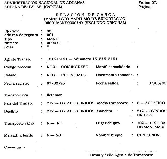 Res. Gral.1064-95 ANA - Infoleg