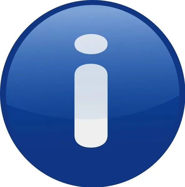 Información de color azul Vector de imágenes prediseñadas ...