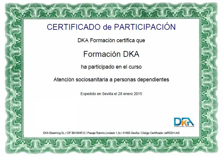 Información cursos con Certificado de Participación Información cursos con Certificado de Participación