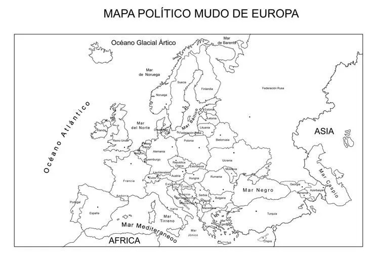 Información e imágenes con Mapas de Europa Fisico, Político y para Colorear  - https://imagenesnoticias.com… | Mapa de europa, Europa fisica, Mapa  politico de europa