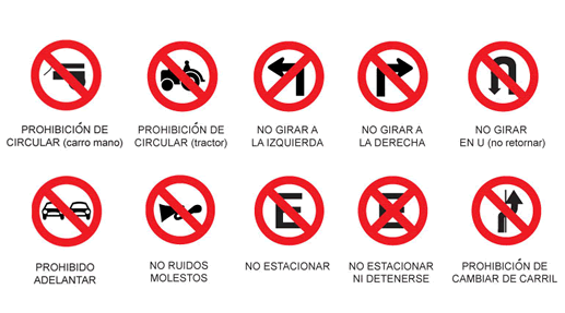 Información Vial: Señales Reglamentarias
