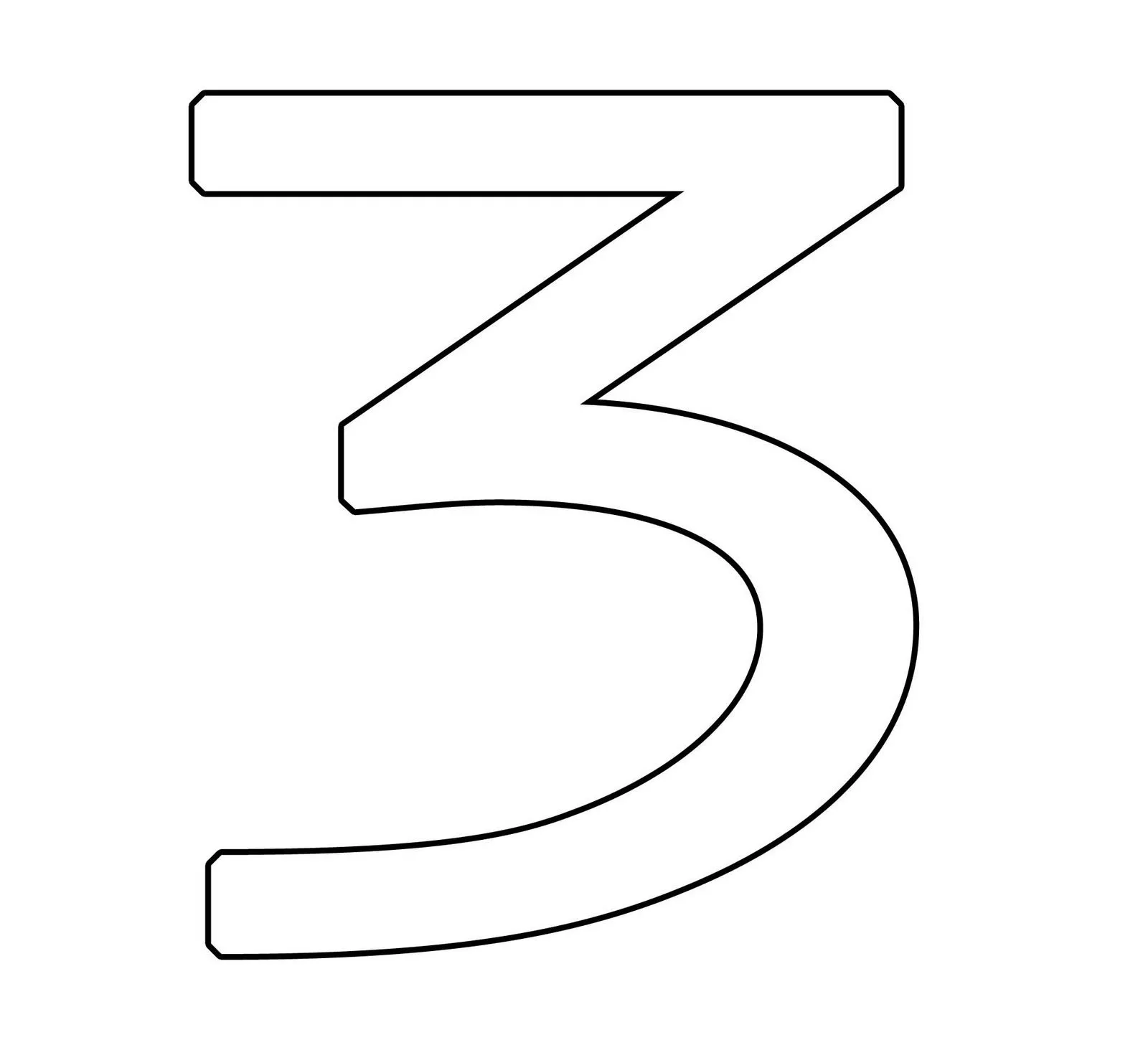 Número 1 2 Colouring Pages (page 3)