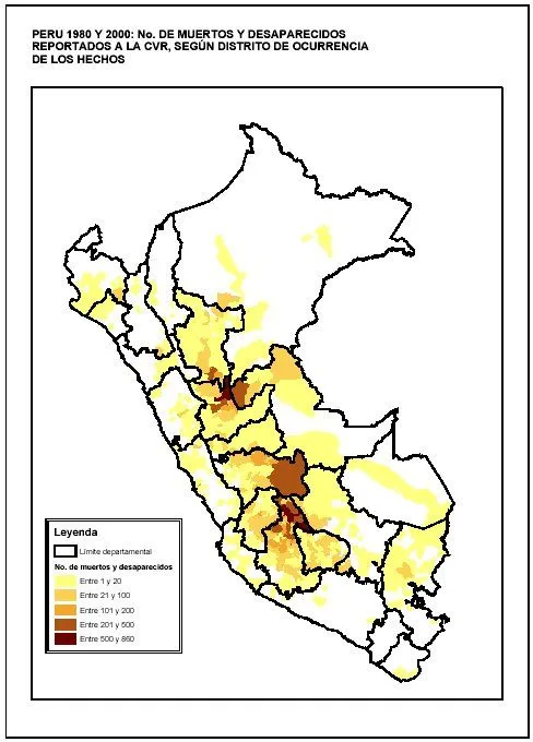 Informe Comisión Verdad Perú: ROSTROS Y PERFILES DE LA VIOLENCIA