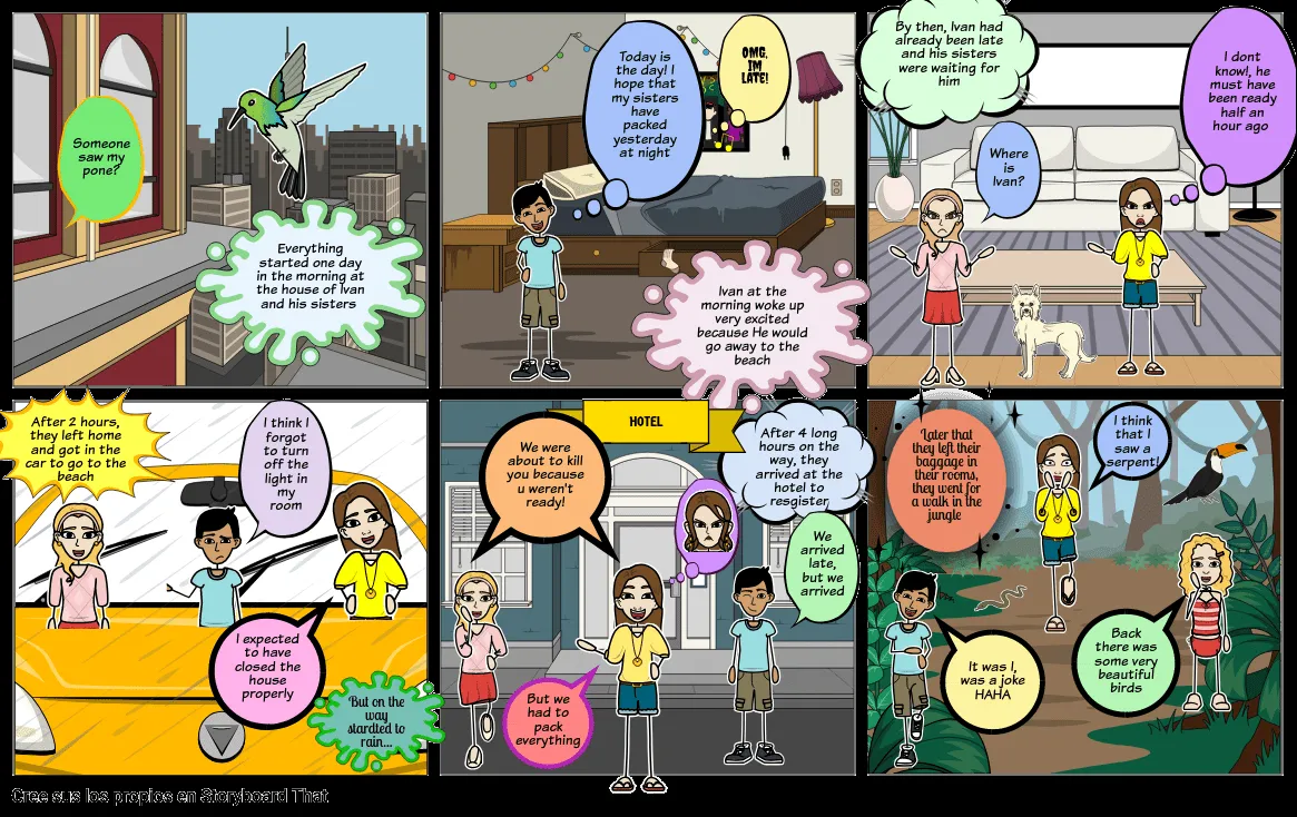Ingles historieta 1 Storyboard por ivanaguiarf Ingles historieta 1 Storyboard por ivanaguiarf