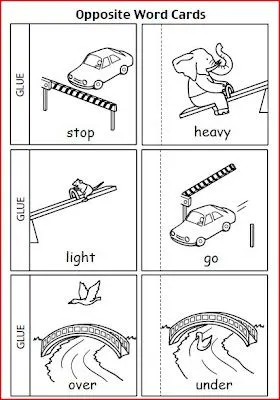 INGLES PARA NIÑOS (FICHAS): OPUESTOS, BIG - SMALL INGLES PARA NIÑOS (FICHAS): OPUESTOS, BIG - SMALL