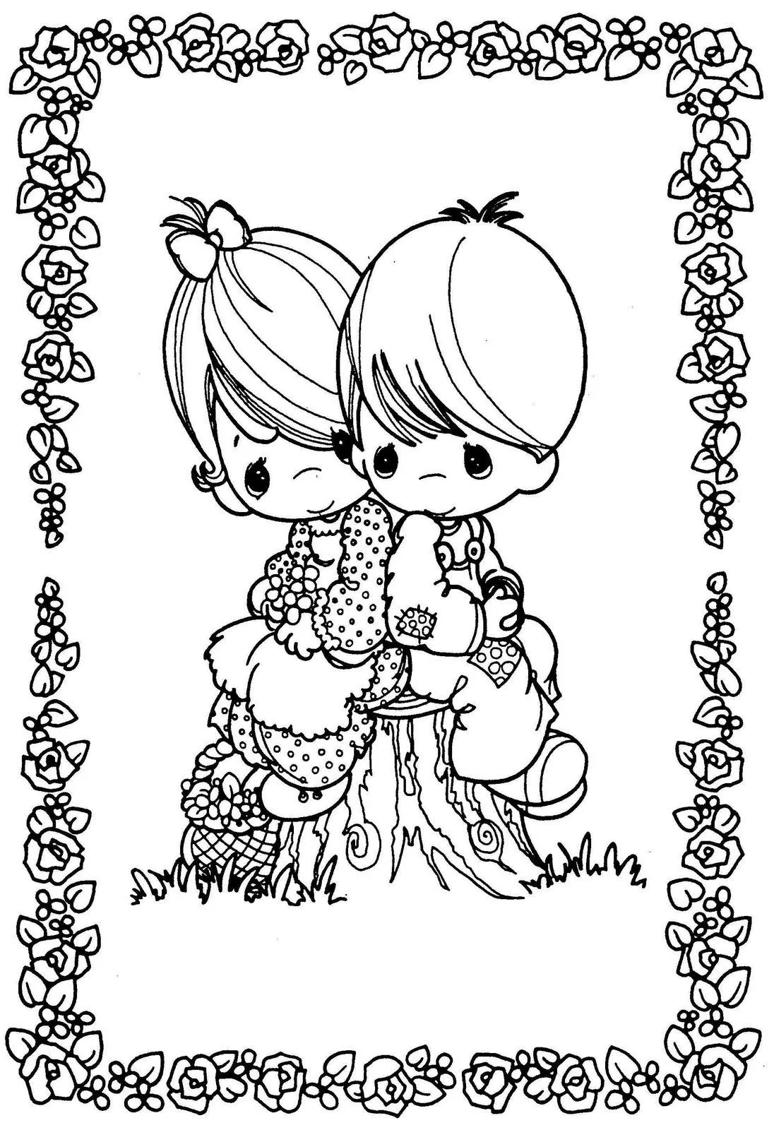  ... de Inglés para niños: Precious moments san valentine para colorear