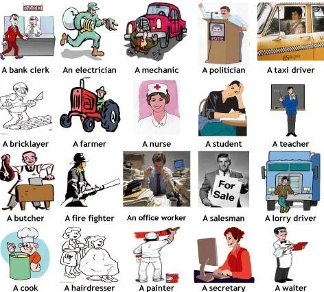 Las profesiones en inglés y español con dibujos - Imagui Las profesiones en inglés y español con dibujos - Imagui