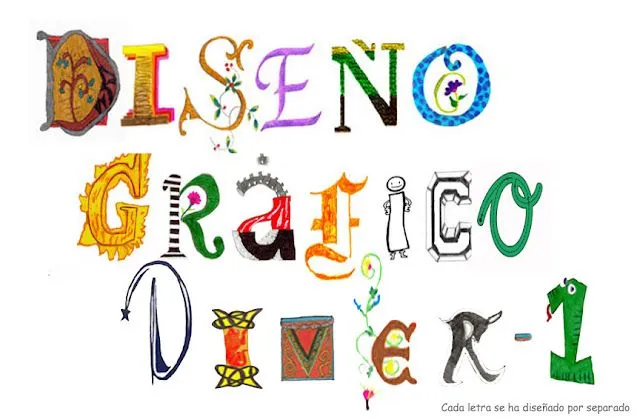 INICIACIÓN AL DISEÑO GRÁFICO I: LETRAS DIVER