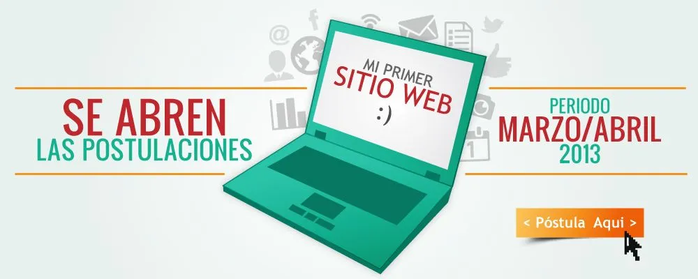 Inicio de postulaciones “Mi primer sitio web, gratis por un año ...