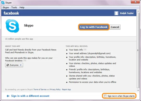 Cómo inicio sesión en Skype para el escritorio de Windows con mi ... Cómo inicio sesión en Skype para el escritorio de Windows con mi ...