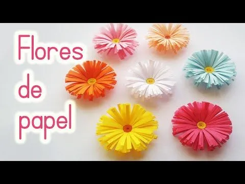 Innova Manualidades: Flores de Papel (Margaritas) Fácil y Rápido