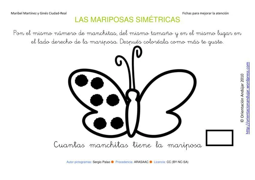Insectos simétricos; Mariposas. Materiales para trabajar la ... Insectos simétricos; Mariposas. Materiales para trabajar la ...