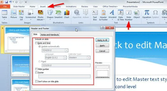 Insertar números de página en PowerPoint : : Plantillas Power Point Insertar números de página en PowerPoint : : Plantillas Power Point