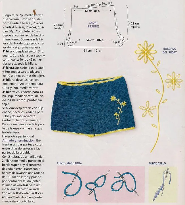 Inspirabiate: Bikini y short tejidos