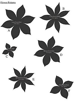 Inspiracion hecha a mano: Plantillas de flores Inspiracion hecha a mano: Plantillas de flores