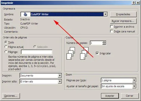 Instalando una impresora virtual