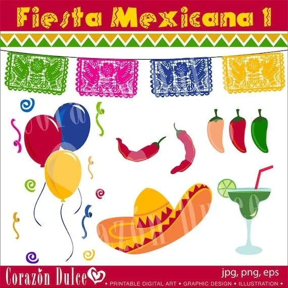 INSTANT DOWNLOAD Fiesta Mexicana 1 Personal and by corazondulce INSTANT DOWNLOAD Fiesta Mexicana 1 Personal and by corazondulce